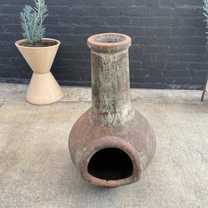 Vintage Terracotta Firepit Chimney