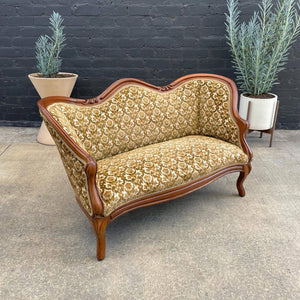 Vintage Victorian Style Love Seat Sofa, c.1960’s