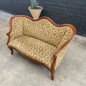 Vintage Victorian Style Love Seat Sofa, c.1960’s