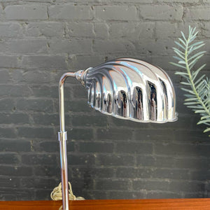 Pair of Vintage Chrome Adjustable Table Lamps, c.1980’s