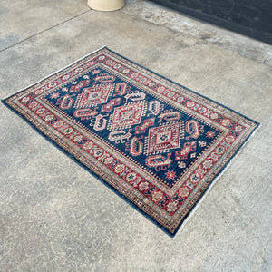 Vintage Oriental Wool Rug Carpet