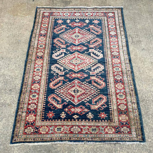 Vintage Oriental Wool Rug Carpet