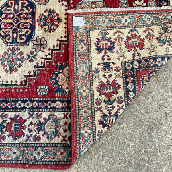 Vintage Oriental Hand Woven Wool Rug Carpet