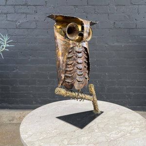 Vintage Brutalist Style Owl Sculpture, c.1960’s