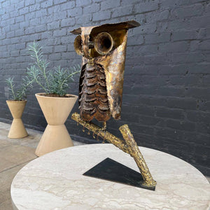 Vintage Brutalist Style Owl Sculpture, c.1960’s