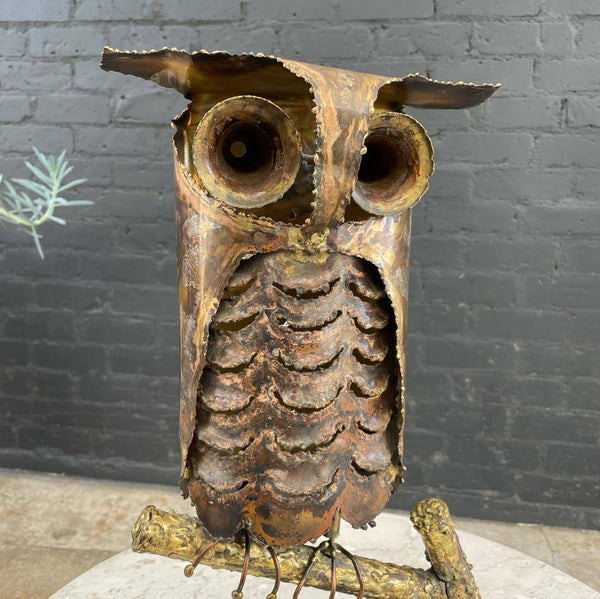Vintage Brutalist Style Owl Sculpture, c.1960’s