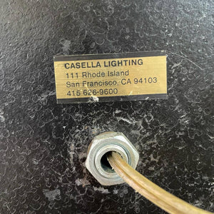 Mid-Century Modern Patinated Brass Adjustable Floor Lamp by Casella, c.1970’s