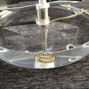 Pair of Mid-Century Modern Lucite Table Lamps by Astrolite