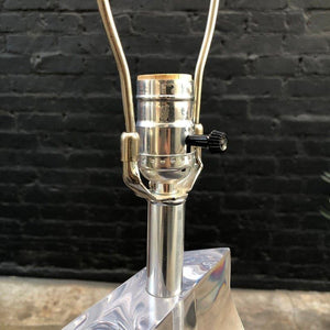 Pair of Mid-Century Modern Lucite Table Lamps by Astrolite