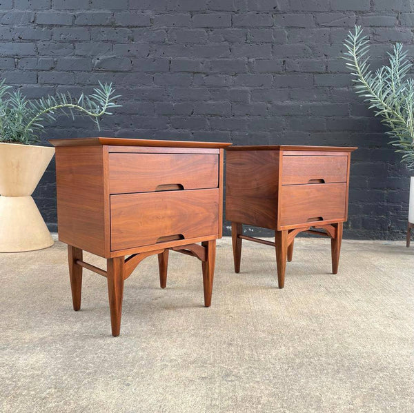 Pair of Mid-Century Modern Walnut Night Stands, c.1960’s