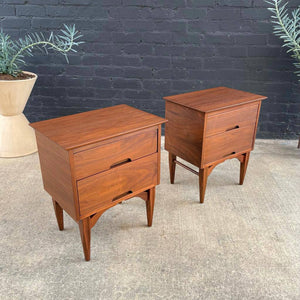 Pair of Mid-Century Modern Walnut Night Stands, c.1960’s