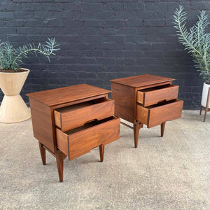 Pair of Mid-Century Modern Walnut Night Stands, c.1960’s