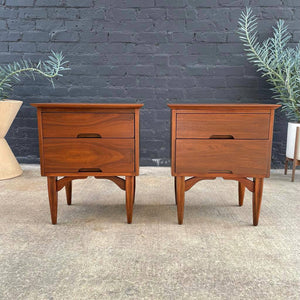 Pair of Mid-Century Modern Walnut Night Stands, c.1960’s