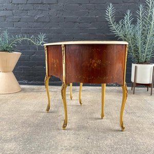 French Style Louis XV Writing Desk with Desk Chair, c.1940’s