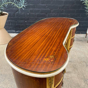French Style Louis XV Writing Desk with Desk Chair, c.1940’s
