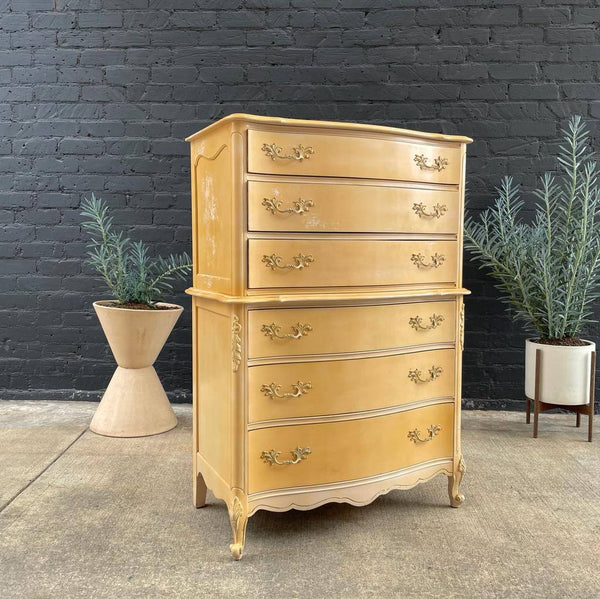 Vintage French Provincial Highboy Dresser, 1960’s