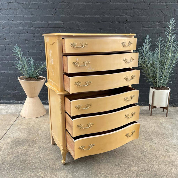 Vintage French Provincial Highboy Dresser, 1960’s