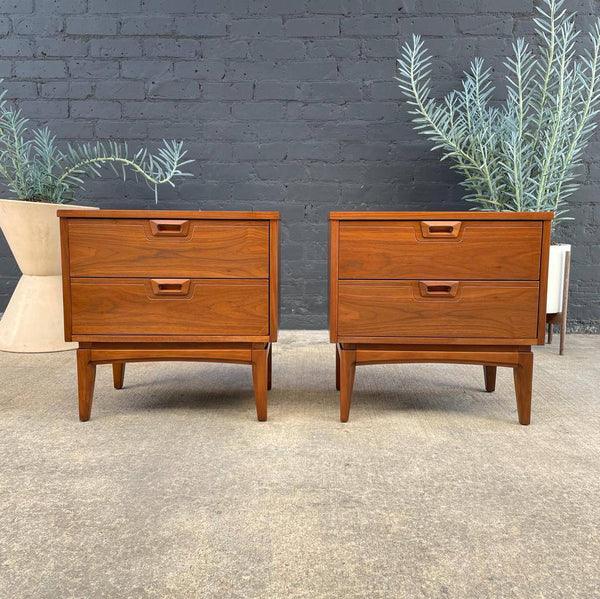 Pair of Mid-Century Modern Walnut Night Stands, c.1960’s