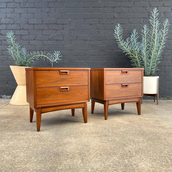 Pair of Mid-Century Modern Walnut Night Stands, c.1960’s