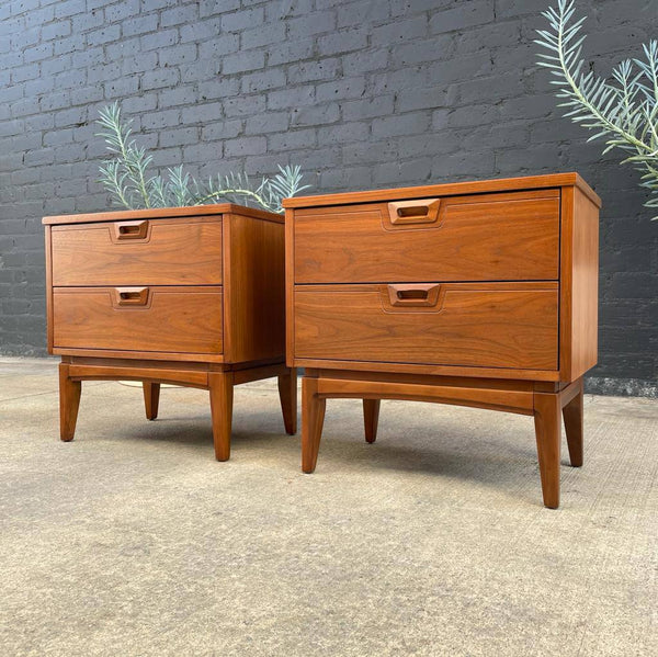 Pair of Mid-Century Modern Walnut Night Stands, c.1960’s