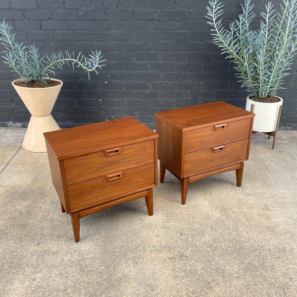 Pair of Mid-Century Modern Walnut Night Stands, c.1960’s