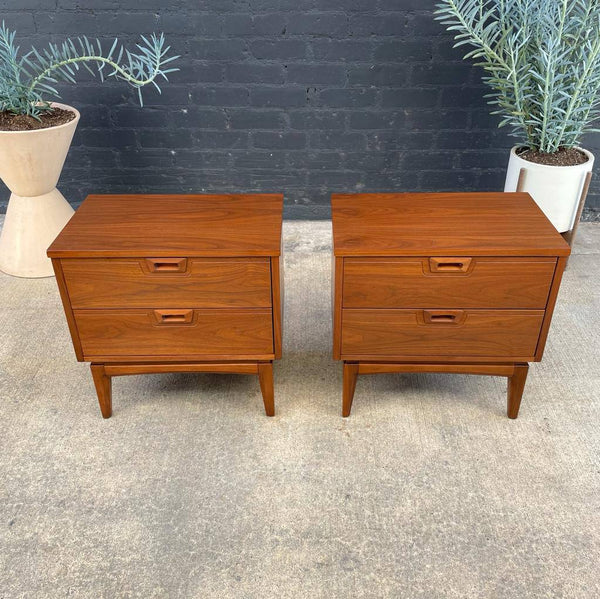 Pair of Mid-Century Modern Walnut Night Stands, c.1960’s