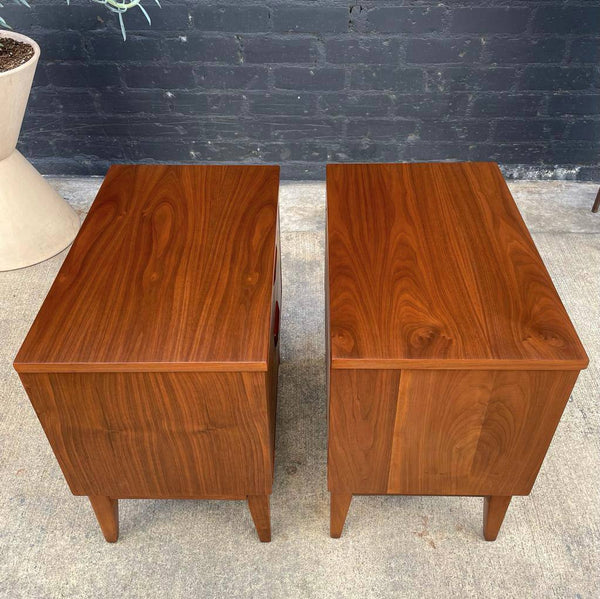 Pair of Mid-Century Modern Walnut Night Stands, c.1960’s