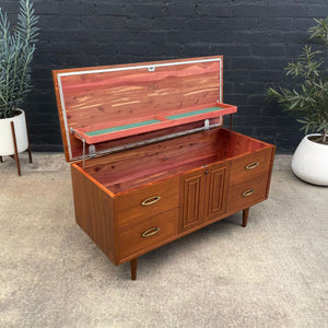 Mid-Century Modern Walnut Trunk Chest by Lane, c.1960’s