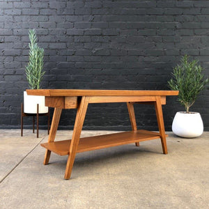 Mid-Century Modern Console Table with Integrated Planter Stands by Lane Furniture, c.1960’s