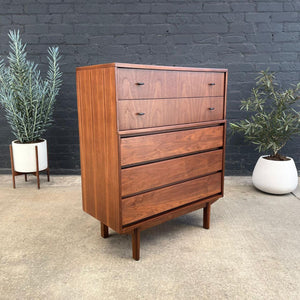 Mid-Century Modern Walnut Highboy Chest of Drawers, c.1960’s