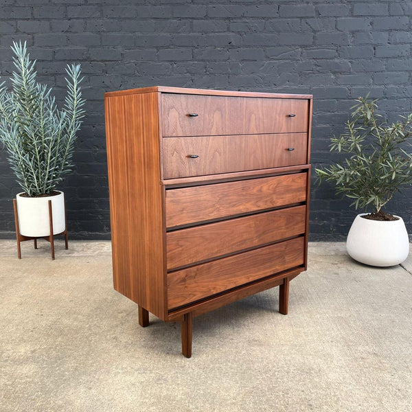 Mid-Century Modern Walnut Highboy Chest of Drawers, c.1960’s