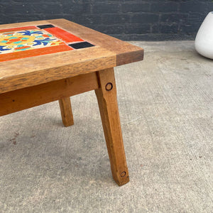 California Mission Monterey with Early Catalina Tiles Side Table, c.1920’s