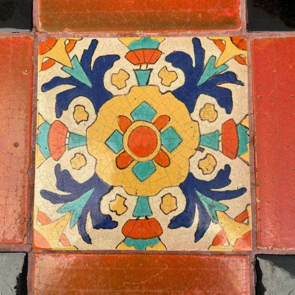 California Mission Monterey with Early Catalina Tiles Side Table, c.1920’s