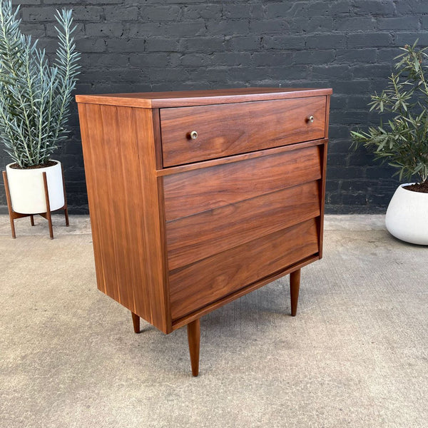 Mid-Century Modern Walnut Highboy Chest of Drawers by Harmony House, c.1960’s