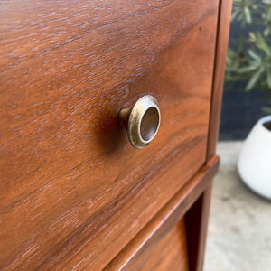 Mid-Century Modern Walnut Highboy Chest of Drawers by Harmony House, c.1960’s