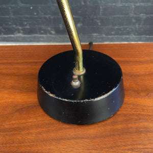 Mid-Century Modern Double Cone with Brass Accent Table Lamp, c.1960’s