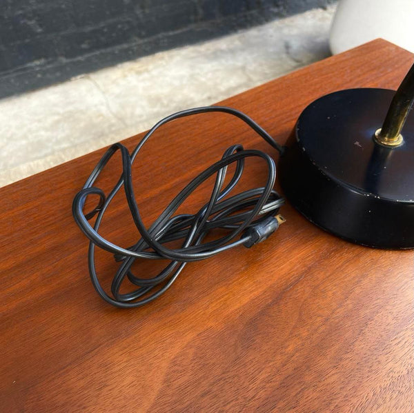 Mid-Century Modern Double Cone with Brass Accent Table Lamp, c.1960’s