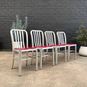 Set of 4 Vintage Aluminum Dining Chairs