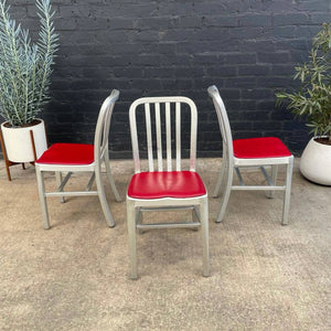 Set of 4 Vintage Aluminum Dining Chairs