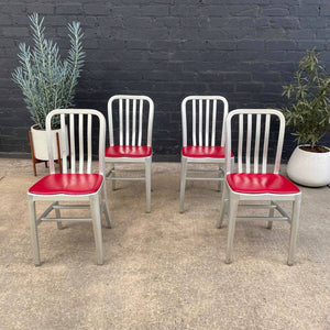 Set of 4 Vintage Aluminum Dining Chairs