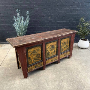 Chinese Hand Painted Credenza Buffet, c.1960’s