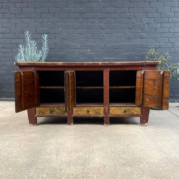 Chinese Hand Painted Credenza Buffet, c.1960’s