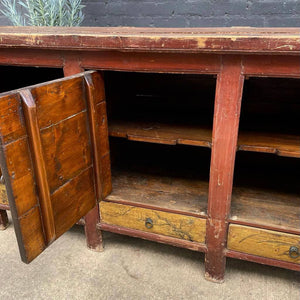 Chinese Hand Painted Credenza Buffet, c.1960’s