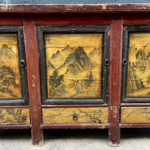 Chinese Hand Painted Credenza Buffet, c.1960’s