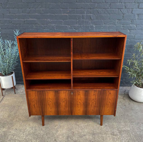 Danish Modern Brazilian Rosewood Bookcase by Carlo Jensen, 1960’s