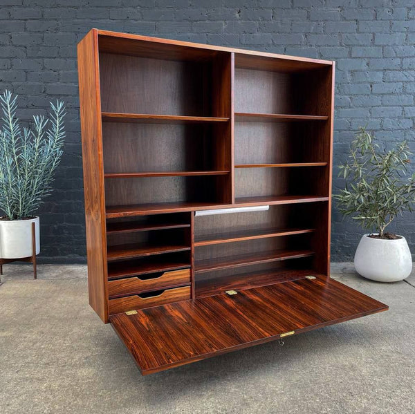 Danish Modern Brazilian Rosewood Bookcase by Carlo Jensen, 1960’s