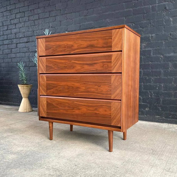 Mid-Century Modern Walnut Highboy Chest of Drawers, c.1960’s