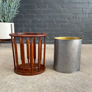 Vintage Mid-Century Modern Trash Can Bin, c.1960’s