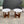Load image into Gallery viewer, Pair of Mid-Century Modern Custom Sculpted Side Tables with Carrara Marble Tops
