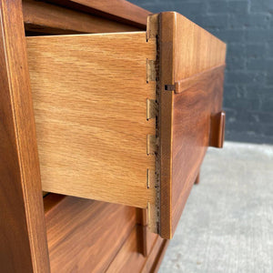 Mid-Century Modern Walnut 9-Drawer Dresser, c.1960’s